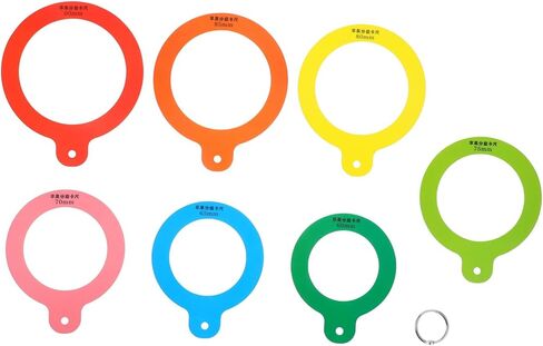 Cabilock Fruit Grading Caliper Apple Measurement Tool Fruit Diameter Ruler Plastic Gauge Easy to Use Accurate Measurement Multifunctional Design in Saudi Arabia