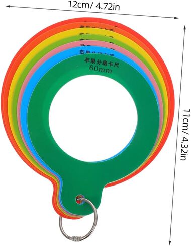 Cabilock Fruit Grading Caliper Apple Measurement Tool Fruit Diameter Ruler Plastic Gauge Easy to Use Accurate Measurement Multifunctional Design in Saudi Arabia