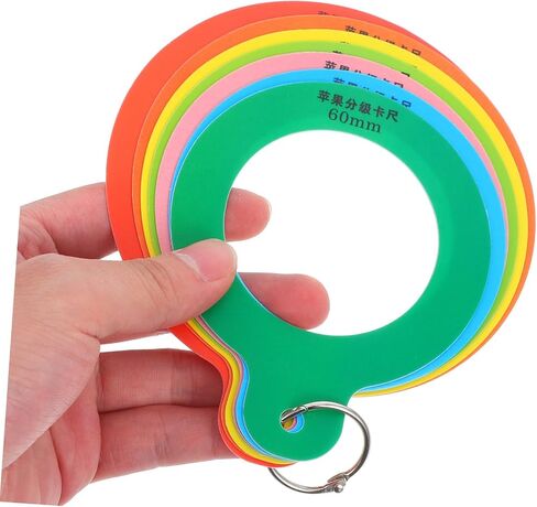 Cabilock Fruit Grading Caliper Apple Measurement Tool Fruit Diameter Ruler Plastic Gauge Easy to Use Accurate Measurement Multifunctional Design in Saudi Arabia