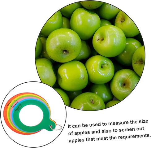 Cabilock Fruit Grading Caliper Apple Measurement Tool Fruit Diameter Ruler Plastic Gauge Easy to Use Accurate Measurement Multifunctional Design in Saudi Arabia