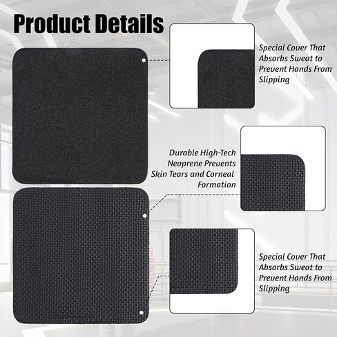 10 PCS Gym Grip Pads لتمرين رفع الأثقال ، قبضة اليد الصالة الرياضية قبضة رفع القفازات لأعلى قفازات الراحة النيوبرين لا مزيد in Saudi Arabia