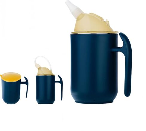 Bed Nursing Cup,Anti-overflow and Anti-leakage Cup,Suitable for the Elderly,Paralyzed Patients,Postoperative and Maternal. (Blue) in Kuwait