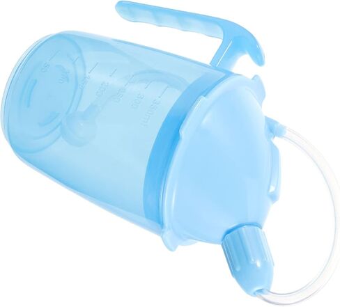 VALICLUD Straw Drinking Cup for Bedridden Patients Spill-Proof 10 oz Liquid Feeding Cup with Lid for Elderly and Disabled Care Practical for Maternity Use in Saudi Arabia