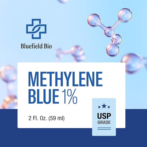 الميثيلين الأزرق الصيدلاني الدرجة 2oz-USP الصف 1 ٪ ، الطرف الثالث اختبار صحة الدماغ الميثيلين الأزرق للبشر ، لا الفورمالدهايد ، لا الكحول ، in Saudi Arabia