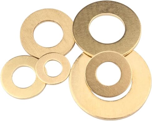 Copper washers, Metal Washer Spacers,Copper Washer,Flat Washer,Pure Brass Washer, Metal Flat Washer(M8*16 * 1.5[150pcs]) in Saudi Arabia
