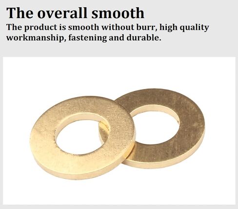 Copper washers, Metal Washer Spacers,Copper Washer,Flat Washer,Pure Brass Washer, Metal Flat Washer(M8*16 * 1.5[150pcs]) in Saudi Arabia