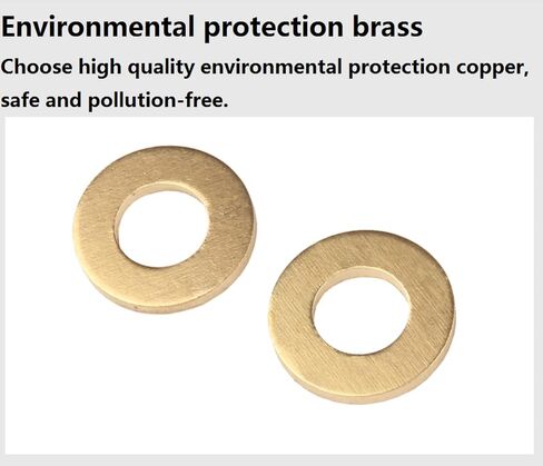 Copper washers, Metal Washer Spacers,Copper Washer,Flat Washer,Pure Brass Washer, Metal Flat Washer(M8*16 * 1.5[150pcs]) in Saudi Arabia