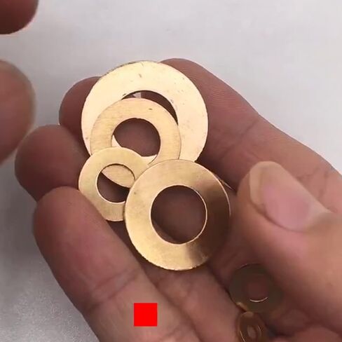 Copper washers, Metal Washer Spacers,Copper Washer,Flat Washer,Pure Brass Washer, Metal Flat Washer(M8*16 * 1.5[150pcs]) in Saudi Arabia