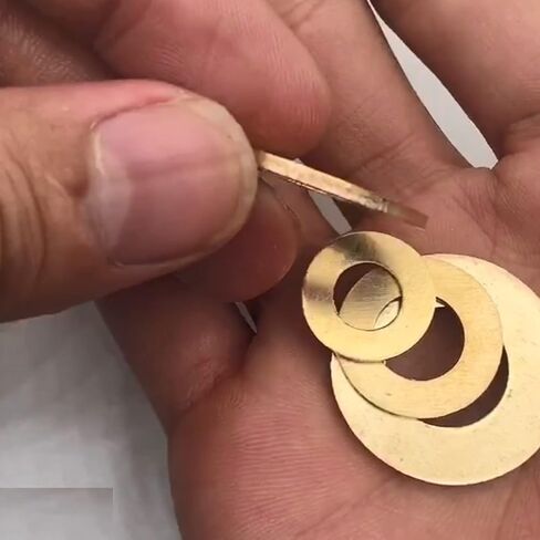 Copper washers, Metal Washer Spacers,Copper Washer,Flat Washer,Pure Brass Washer, Metal Flat Washer(M8*16 * 1.5[150pcs]) in Saudi Arabia