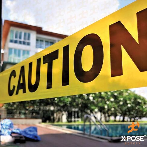 Xpose Safety Yellow Police Line Do Not Cross Tape – (2 Rolls) – 3" x 1000' High-Visibility Barricade Tape for Construction Sites, Hazards, Crime Scenes in Saudi Arabia