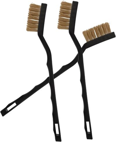 3pcs Mini Brass Wire Brushes Rust Removal Polishing Brushes Deformation Resistant Cleaning Tools for Stove Sink Brick and Metal Surfaces in Saudi Arabia