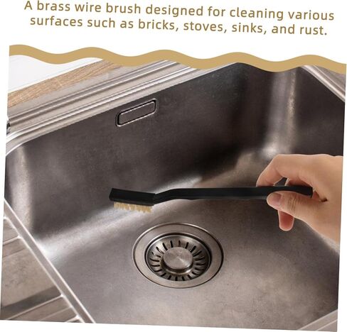 3pcs Mini Brass Wire Brushes Rust Removal Polishing Brushes Deformation Resistant Cleaning Tools for Stove Sink Brick and Metal Surfaces in Saudi Arabia