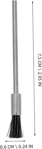 PRETYZOOM 10pcs Industrial Wire Brush with Long Handle Steel Bristles Cleaning Tool for Welders Drill Compatible Round Wire Brushes for Rust Removal and Paint Surface Maintenance in Saudi Arabia