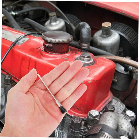 PRETYZOOM 10pcs Industrial Wire Brush with Long Handle Steel Bristles Cleaning Tool for Welders Drill Compatible Round Wire Brushes for Rust Removal and Paint Surface Maintenance in Saudi Arabia