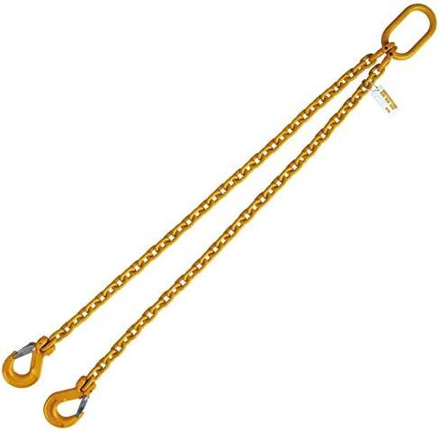 Grade 80 5/16"X4' Chain Sling Adjustable Single Leg with Sling Hook 4500 LBS in Kuwait