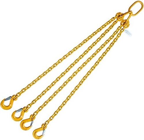 Grade 80 5/16"X4' Chain Sling Adjustable Single Leg with Sling Hook 4500 LBS in Kuwait