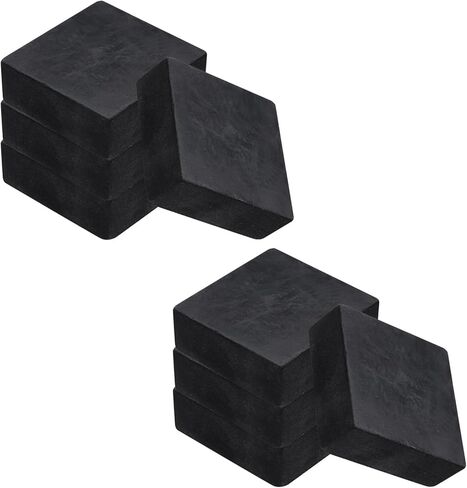 UXCELL 8PCS منصات الاهتزاز المضادة للمطاط ، 2 "× 2" × 0.8 "منصات غسالة تمتص الصدمات المطاطية مربعة ، حصيرة حامي غير مركبة لضاغط مكيف مجفف الغسالة in Kuwait