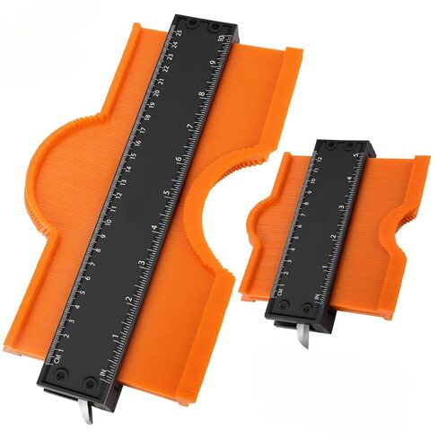 Contour Measuring Tool with Metal Lock, Precision Scale Contour Gauge for Woodworking, Remodeling, Auto Repair, Durable and Corrosion Resistant, Gifts for Men Dad Husband Handyman Carpenter in Saudi Arabia