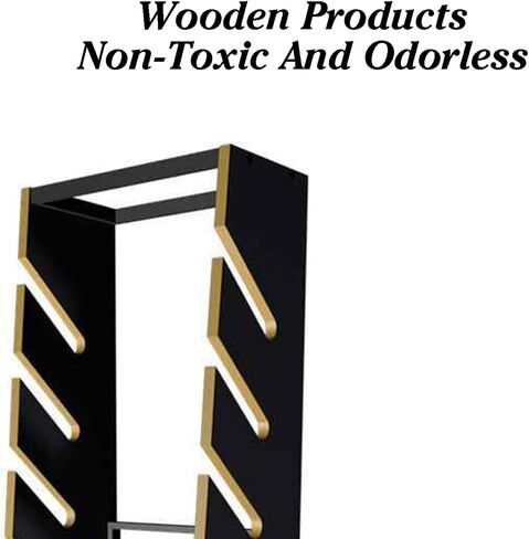 8-layer Skateboard Rack,Wooden Snowboard Display Cabinet,Floor-standing Surfboard Rack,can Store and Display 8 Pieces,Easy to Install in Saudi Arabia