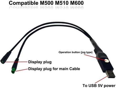 Ebike USB Programming Cable Fit for Bafang M400 G330 M500 G521 M620 Motors Programming and Speed Limit Removal, CAN Protocol Motor Cable, Wheel Diameter Adjustment Tool in Saudi Arabia