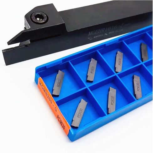 Slotted Tool Handle MGEHR1616-1.5 MGEHR1616-2 MGEHR1616-3MGEHR1616 Carbide Slotted Insert MGMN150 MGMN200 MGMN300 MGMN400(10PCS Insert,MGEHR1616-2) in Saudi Arabia