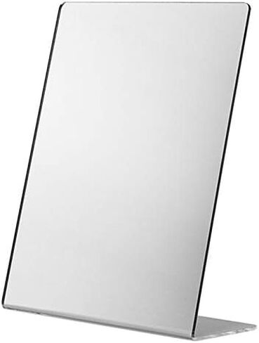 Marketing Holders Acrylic Mirror for Countertops 5" x 7" Free Standing Single Sided Slant Back Self-Portrait Reflective Display in Saudi Arabia