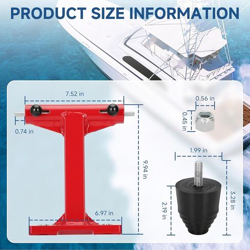 Iridesc 240110 4-Stroke Transom Saver Motor ، متوافق مع Merc-Y 75/90/115/225/225/230hp و V6 175hp ، إطار من الفولاذ المقاوم للصدأ ، in Kuwait