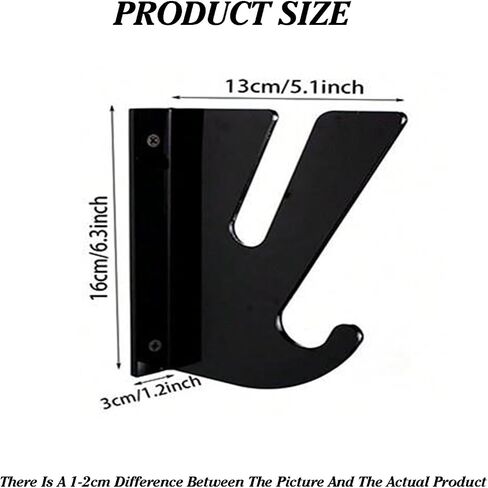 Skateboard Rack,Plastic Surfboard Rack,Skateboard Wall Mount Storage Rack,Holds 30 KG,as A Shortboard, Skimboard(Clear) in Saudi Arabia