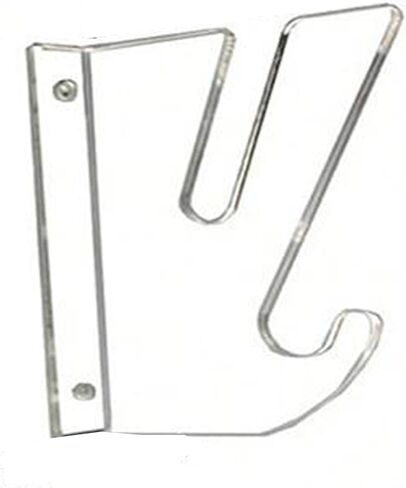 Skateboard Rack,Plastic Surfboard Rack,Skateboard Wall Mount Storage Rack,Holds 30 KG,as A Shortboard, Skimboard(Clear) in Saudi Arabia