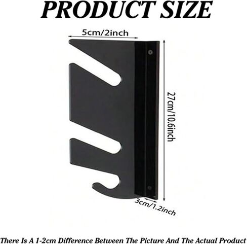 Plastic Skateboard Rack,Wall Mount Storage Rack,Surfboard Display Stand,Holds 30 KG,as A Shortboard, Skimboard(Black) in Saudi Arabia