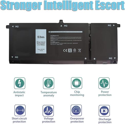 95WH PKWVM بطارية لـ Dell Precision 7550 7750 7560 7760 Series PKWVM 0PKWVM PWKVM C903V 68ND3 068N03 CR72X 0CR72X 447VR 0447VR 17C06 G5FJ8 453-BBCQ in Kuwait
