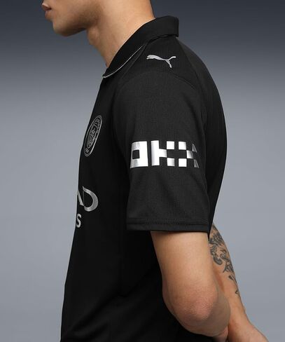 Men’s Manchester City FC 2025/26 Replica Away Soccer Jersey - Black in Saudi Arabia