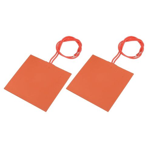 MECCANIXITY 2pcs Silicone Heating Pad, 12V 30W Heater Film Flexible Heating Plate 100mmx100mm Heater Mat for Constant Temperature in Saudi Arabia