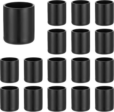 16 Pcs Foosball End Caps, 15.8mm Black Foosball Table Cover Parts Rod End Cap Universal Safety Rubber Flexible Ends Caps for Standard Tables Accessories Tip Protectors in Saudi Arabia