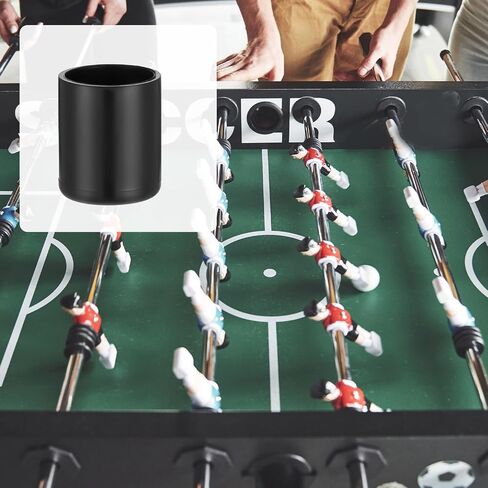 16 Pcs Foosball End Caps, 15.8mm Black Foosball Table Cover Parts Rod End Cap Universal Safety Rubber Flexible Ends Caps for Standard Tables Accessories Tip Protectors in Saudi Arabia