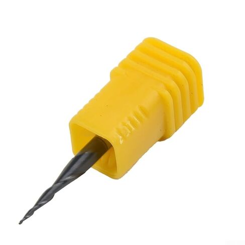 Carbide Ball Nose Tapered End Mill 1/8 Inch Shank 2 Flutes CNC Router Bit with for TiAlN Coating for Milling Cast Iron Steel HRC55 Cutting Length 15mm in Saudi Arabia