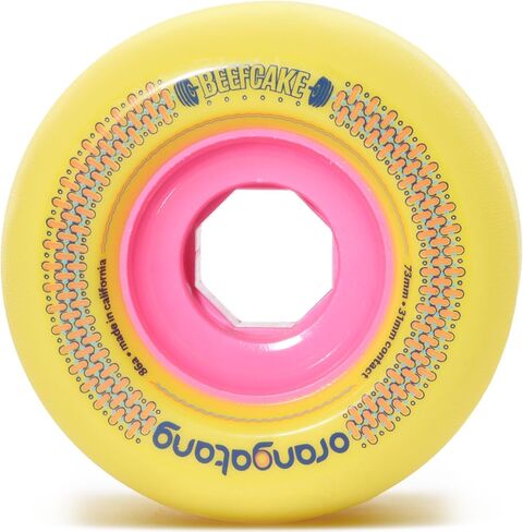 Orangatang Beefcake 73 mm Freeride Longboard Skateboard Wheels (Set of 4) in Kuwait