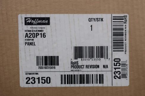 HOFFMAN A20P16 White Enclosure Panel 17 X 13IN D653811 in Kuwait