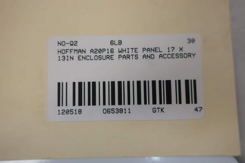 HOFFMAN A20P16 White Enclosure Panel 17 X 13IN D653811 in Kuwait