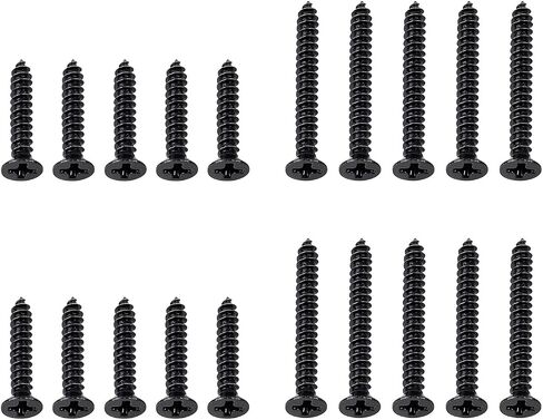 Banworks Imperial Guitar Humbucker Pickup Frame Mounting Screws Set Flat Head Countersunk Pickup Ring Mounting Screws Kit for Gibson Les Paul SG 10pcs Long + 10pcs Short Screws JT/SYQLS-03 Golden in Saudi Arabia