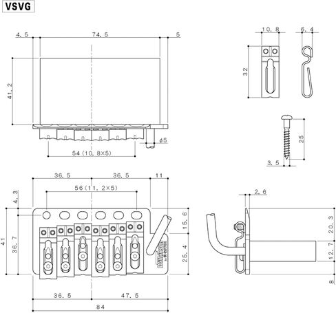 ويلكنسون/غوتوه VSVG خمر Tremolo Nickel in Saudi Arabia