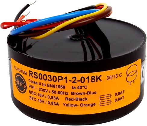 30W Dual 6V 9V 12V 15V 18V 25V Toroidal Transformer Cow 30va (Dual 20V) in Kuwait