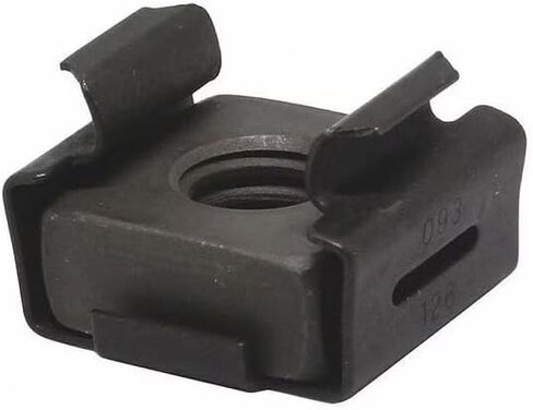 Spring Nut, #10-24, Square Shape, Steel, Not Graded, Phosphate Finish, 25 PK in Saudi Arabia