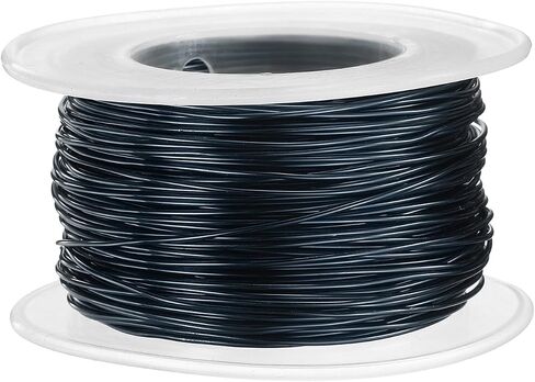 Harfington 18 Gauge Aluminium Craft Wire 1.0mm 98.5ft مرنة قابلة للانحناء المجوهرات المعدنية سلك النحت لصنع المجوهرات Craft DIY ، بني in Kuwait