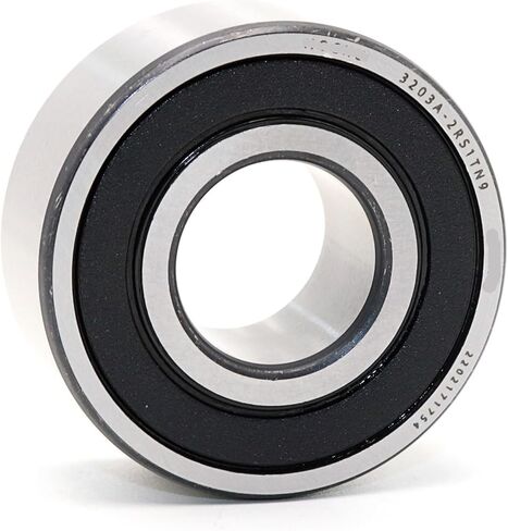 1PCS 3203A-2RS1TN9 17x40x17.5 5203-2RS Double Row Angular Contact Ball Bearing in Saudi Arabia