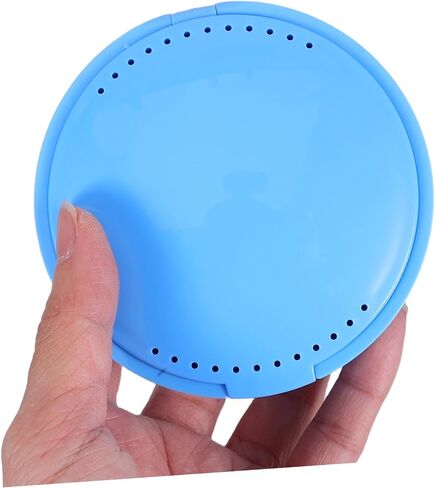 ABOOFAN Portable Tooth Fairy Box Small Denture Cup Lid Travel Wash Storage Box Retainer Holder Case for Retainers Tooth Holders in Saudi Arabia