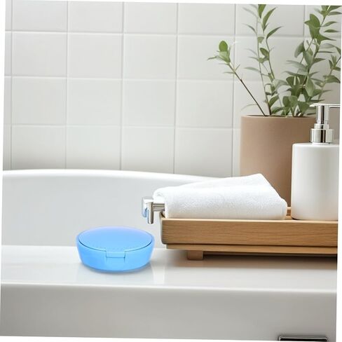 ABOOFAN Portable Tooth Fairy Box Small Denture Cup Lid Travel Wash Storage Box Retainer Holder Case for Retainers Tooth Holders in Saudi Arabia