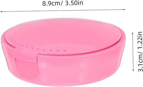 ABOOFAN Portable Tooth Fairy Box Small Denture Cup Lid Travel Wash Storage Box Retainer Holder Case for Retainers Tooth Holders in Kuwait