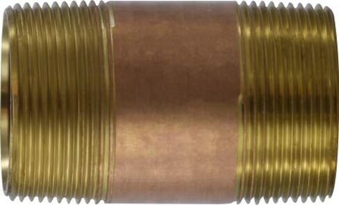 Midland 40-145 Brass Nippple, 4" Length, 1-1/2" Diameter, in Saudi Arabia