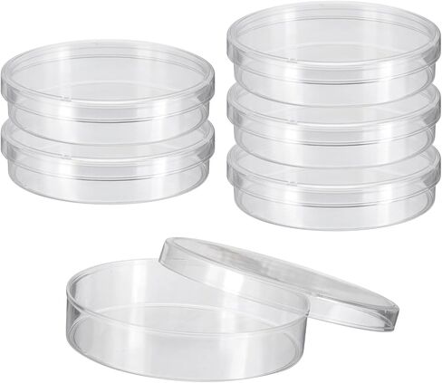 PATIKIL 35mm/1.4 Inch Plastic Petri Dishes with Lids, 6 Pack Petri Plates Tissue Culture Plate for Lab Science Experiment, Clear in Saudi Arabia